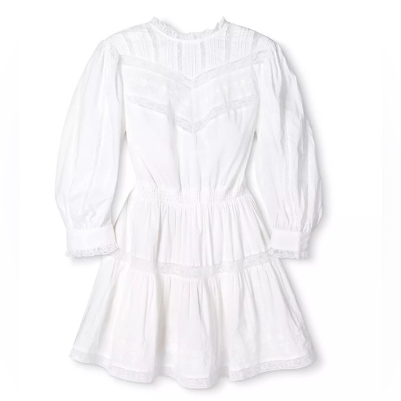 LoveShackFancy Dresses & Skirts - LoveShackFancy x Target White Talulah Pintuck Yoke Dress